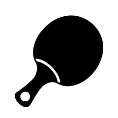 ping pong paddle icon, ping pong paddle silhouette vector illustration-simple silhouette illustration of ping pong paddle, perfect for ping pong paddle logos and icons
