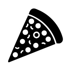 pizza icon, pizza silhouette vector illustration-simple silhouette illustration of pizza, perfect for pizza logos and icons