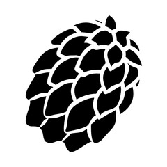 pine cone icon, pine cone silhouette vector illustration-simple silhouette illustration of pine cone, perfect for pine cone logos and icons