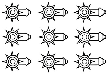 turbosurge boost line art illustration high speed motion graphic abstract