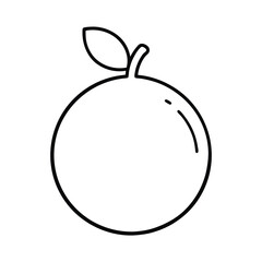 lime berry fruit line art vector illustration