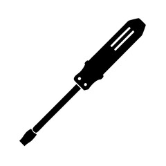 screwdriver icon, screwdriver silhouette vector illustration-simple silhouette illustration of screwdriver, perfect for screwdriver logos and icons