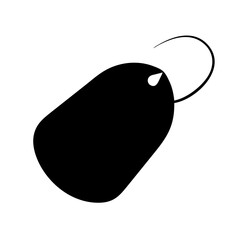 tag icon, tag silhouette vector illustration-simple silhouette illustration of tag, perfect for tag logos and icons