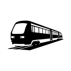 train icon, train silhouette vector illustration-simple silhouette illustration of train, perfect for train logos and icons