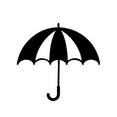 umbrella icon, umbrella silhouette vector illustration-simple silhouette illustration of umbrella, perfect for umbrella logos and icons