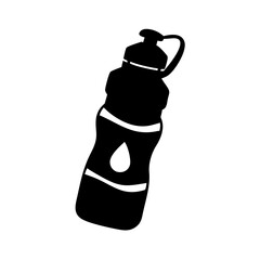 water bottle icon, water bottle silhouette vector illustration-simple silhouette illustration of water bottle, perfect for water bottle logos and icons
