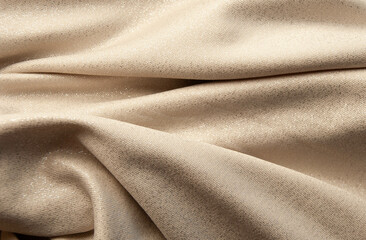 Elegant pastel grey silk fabric with smooth folds and a soft luxurious finish.