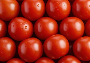Fresh tomato texture creates a vibrant culinary background