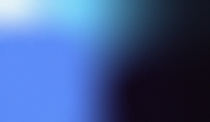 Deep blue background with noise and grain, digital presentation wallpaper. Color gradient.