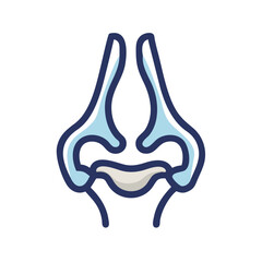 Obraz premium Distinct Inferior Nasal Concha Anatomy Icon