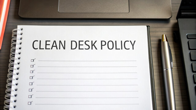 clean desk policy promotes organization and efficiency in workplace while enhancing cybersecurity training