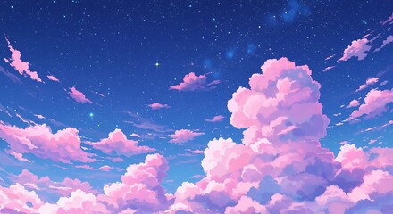 Celestial Cotton Candy AI Generated
