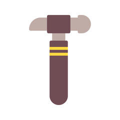 Hammer icon vector image. Suitable for mobile apps, web apps and print media.