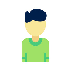 Man icon vector image. Suitable for mobile apps, web apps and print media.