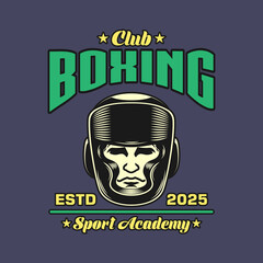 Fototapeta premium Boxing club academy vector design