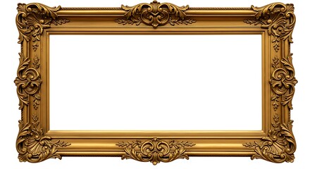 Gilded Reverie: An Empty Canvas AI Generated