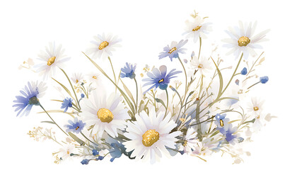 Floral flower vector Illustrations on white background