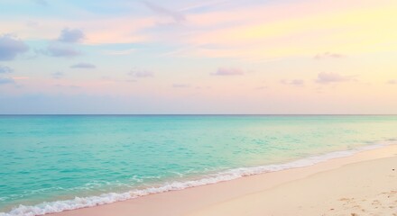 Obraz premium Pastel Shores AI Generated