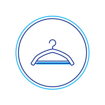 recommend clip art: Filled outline Hanger wardrobe icon isolated on white background. Cloakroom icon. Clothes service symbol. Laundry hanger sign. Vector