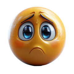 Sad 3D Emoji Illustration