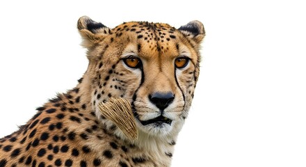 Fototapeta premium Cheetah Portrait: A Captivating Wildlife Close-Up AI Generated