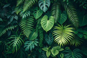 Green leaves background