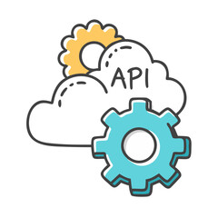 api gateway icon, api gateway vector illustration-simple illustration of api gateway, perfect for api gateway logos and icons