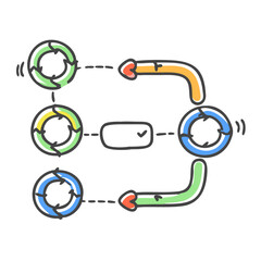 ci cd pipeline icon, ci cd pipeline vector illustration-simple illustration of ci cd pipeline, perfect for ci cd pipeline logos and icons