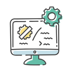 programming languages icon, programming languages vector illustration-simple illustration of programming languages, perfect for programming languages logos and icons