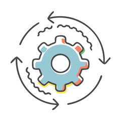 software deployment icon, software deployment vector illustration-simple illustration of software deployment, perfect for software deployment logos and icons
