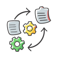 version control icon, version control vector illustration-simple illustration of version control, perfect for version control logos and icons