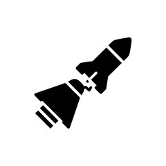 Crew Capsule Detaching from Main Rocket View in Space