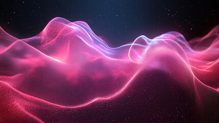 Obraz premium Neon With Structure Soft Fog-Like Ethereal Pulsating Pink Donzb