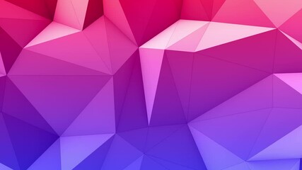 Geometric purple-blue gradient Origami Elegance, Light Low poly Abstract 3d animation, modern graphic corporate style, 4k seamlessly looping background - Powered by Adobe