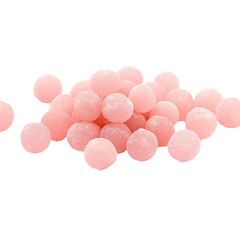 Sugar balls isolated on a transparent background