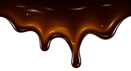 Rich Dark Chocolate Dripping: A Digital Painting AI Generated