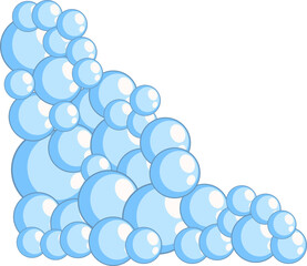 Blue Soap Bubble Corner