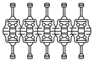 ultrashift gx12 line art futuristic vehicle blueprint in minimal style