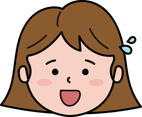 진땀 흘리며 곤란한 표정