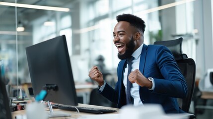 People feel excited when looking on computer