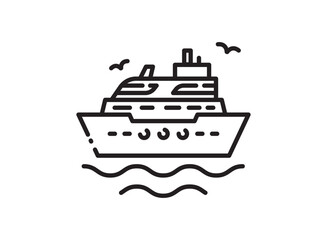 Obraz premium set icon of Travel Holiday Ship