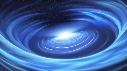 Futuristic Light Stream &ndash; Abstract Digital Swirl Background