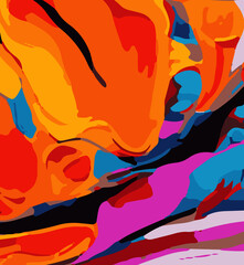 Naklejka premium Abstract Web Banners with Vivid Color Combinations and Flowing Lines. Multicolor Abstract Web Banners for E-commerce, Blogs, and Landing Pages. Abstract Banner Designs in Bold Colors for Website Head