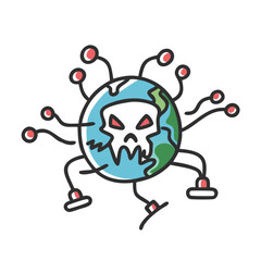 cyber attack icon, cyber attack vector illustration-simple illustration of cyber attack, perfect for cyber attack logos and icons