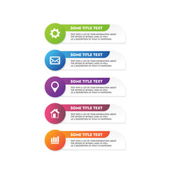 vector set of infographic plate template with different icons and text of your information