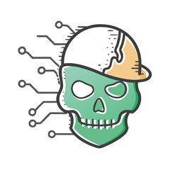 ethical hacking icon, ethical hacking vector illustration-simple illustration of ethical hacking, perfect for ethical hacking logos and icons