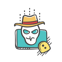 ethical hacking icon, ethical hacking vector illustration-simple illustration of ethical hacking, perfect for ethical hacking logos and icons