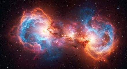 Obraz premium Cosmic Embrace AI Generated