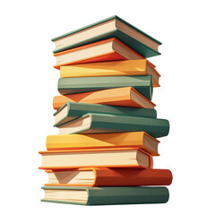 Stacked books display library image indoor close-up education concept