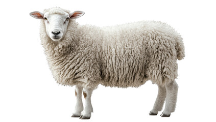 Fototapeta premium Playful sheep grazing in a sunny meadow animal photography nature scene
